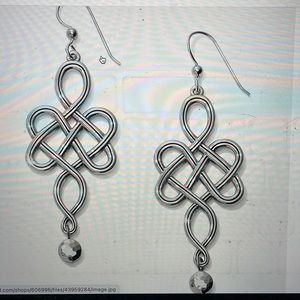 Brighton interlock endless knot French wire earrings